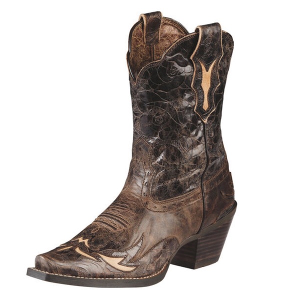 Ariat Womens Brown Leather Dahlia Cowboy Western Boots size 7 10008781 - Picture 16 of 16